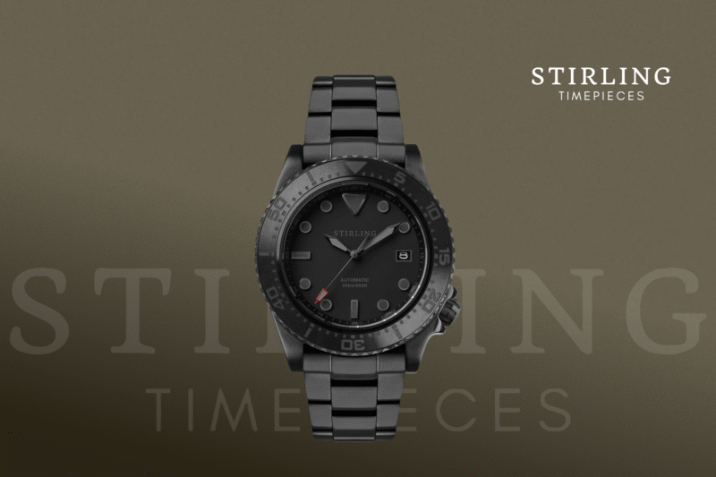Black Stirling Timepieces Durrant